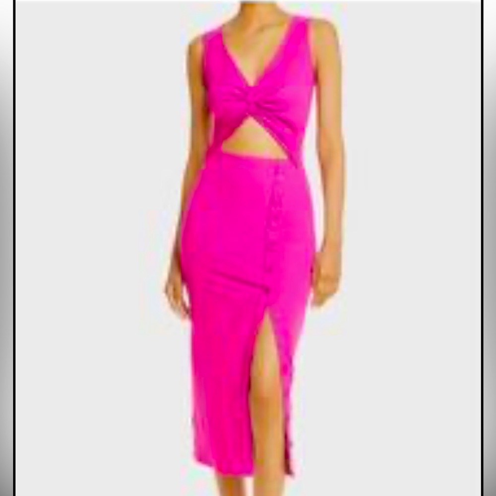 Fore cutout dress pink size medium